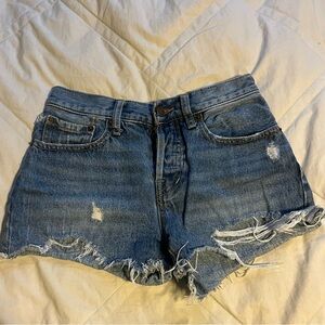 Free people ripped jeans shorts size 24
